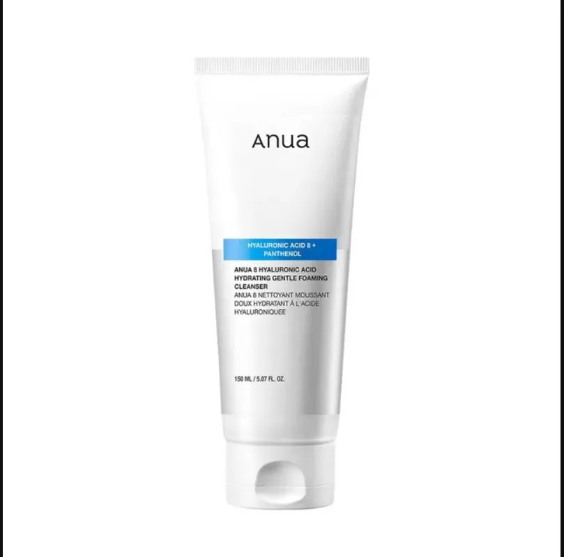 Anua - Nettoyant moussant doux hydratant aux 8 types d'acide hyaluronique [150ml]