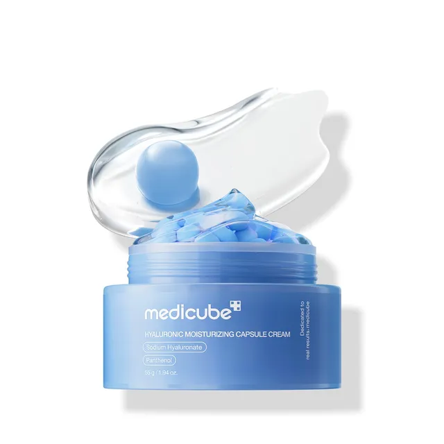 medicube - Hyaluronic Moisturizing Capsule Cream - Crème hydratante capsules acide hyaluronique